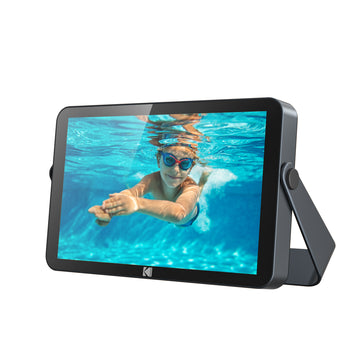Kodak 10-inch Wi-Fi Rechargeable Digital Photo Frame RWF-109, Carbon Black with 32GB Internal Memory and Touch Screen IPS Display